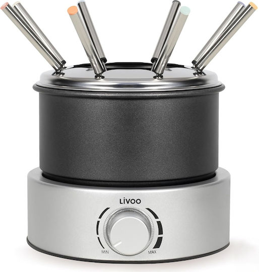 Livoo Electric Fondue Pot Black 800W 22.5x20.8cm