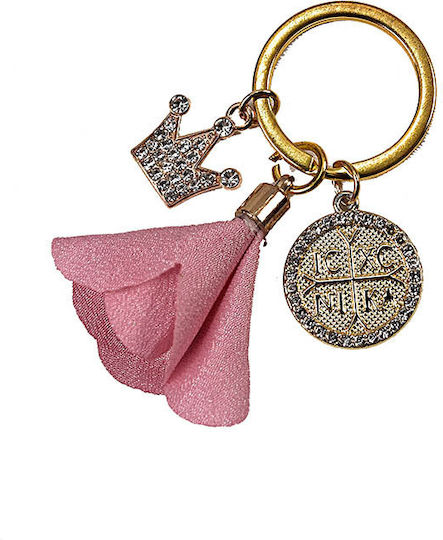 Kaliso Christening Charm Keychain Pink 50pcs