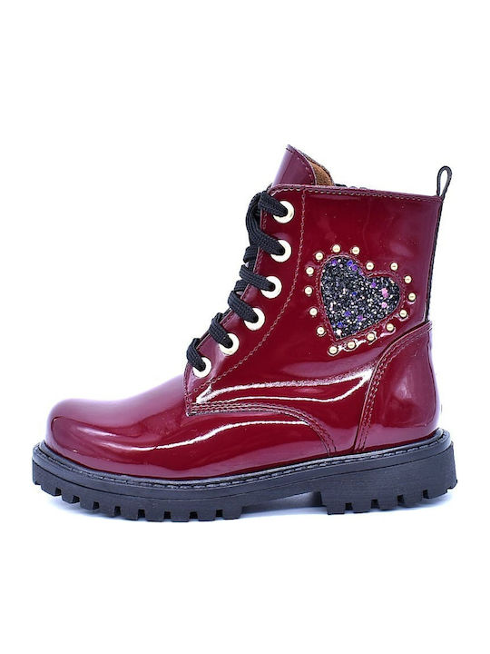 Bibelot Anatomice Ghete Copii din Piele Burgundy
