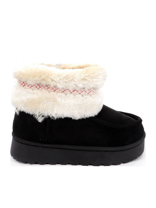 Kinder-Schneestiefeletten Schwarz