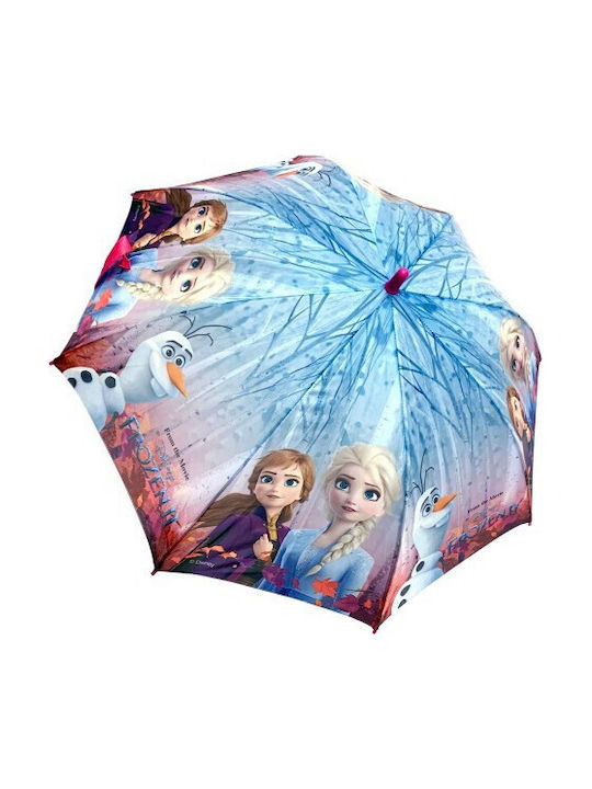 Disney Παιδική Ομπρέλα Μπαστούνι Αυτόματη Frozen 2 Πολύχρωμη με Διάμετρο 46εκ.
