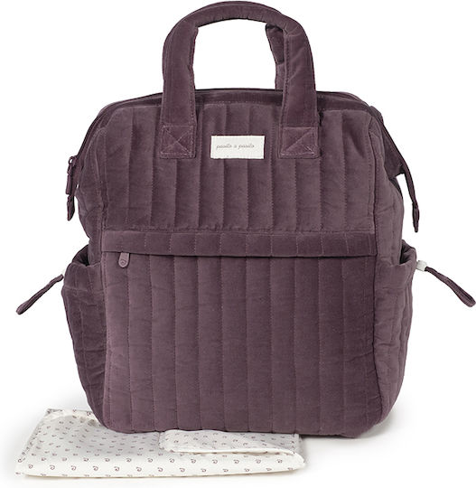 Pasito a Pasito Diaper Bag Burgundy 29x40x17cm.