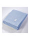 Down Town Home Blanket Cot Blue 90x120cm