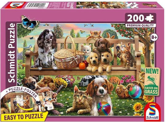 Kinderpuzzle A Garden 200pcs Schmidt Spiele
