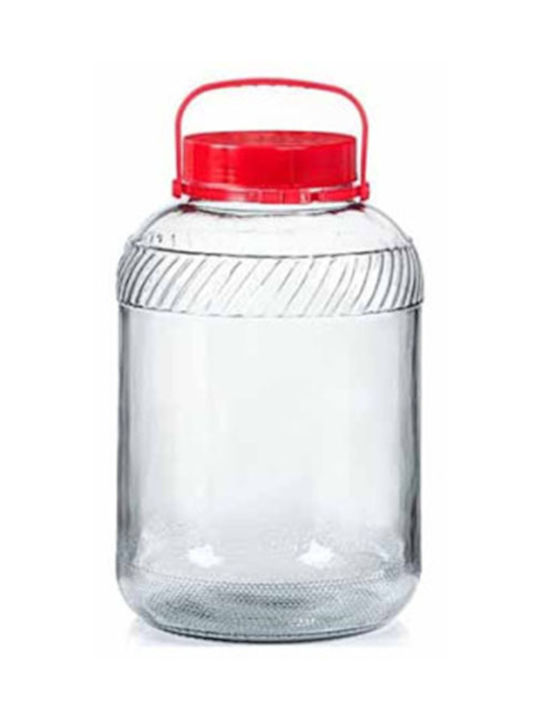 Homestyle Homestyle Allgemeine Verwendung Glas Vasen mit Deckel Transparent 8000ml