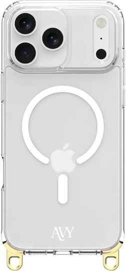AVY Back Cover Πλαστικό / Σιλικόνης με Λουράκι Διάφανο (iPhone 17 Pro)