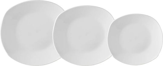 General Trade Blanco Dinnerware Set White 12 Pieces Porcelain