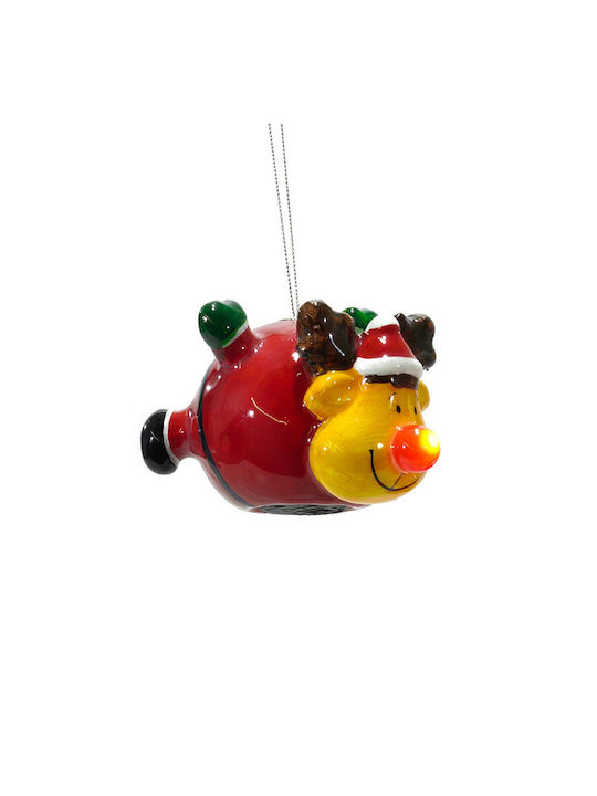 Christmas Figure Led 13x8x8cm Dark Red Gtr