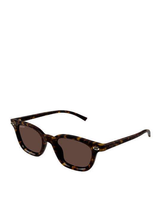 Gucci Unisex Sunglasses with Brown Tartaruga Plastic Frame and Brown Lens GG1946S 002