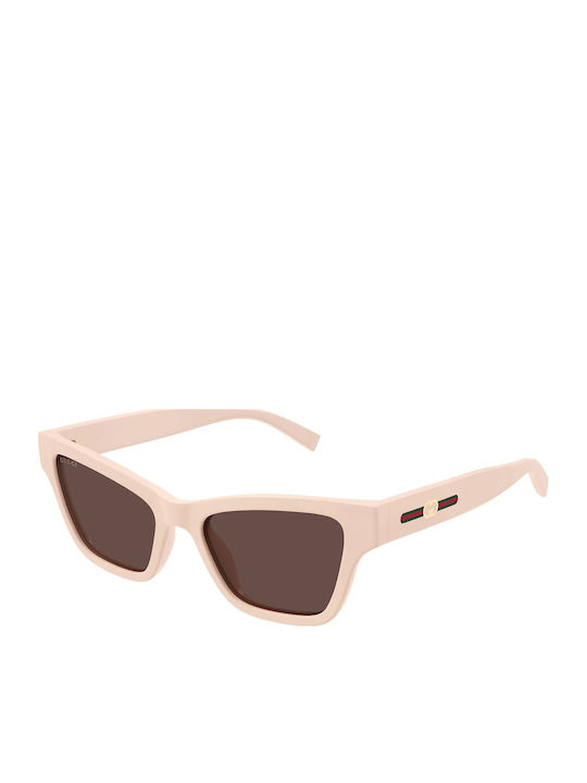 Gucci Damen Sonnenbrille mit Rosa Kunststoff Ge...