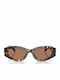 Tory Burch Damen Sonnenbrille mit Braun Schildkröte Kunststoff Gestell und Braun Linse TY7222U-198173