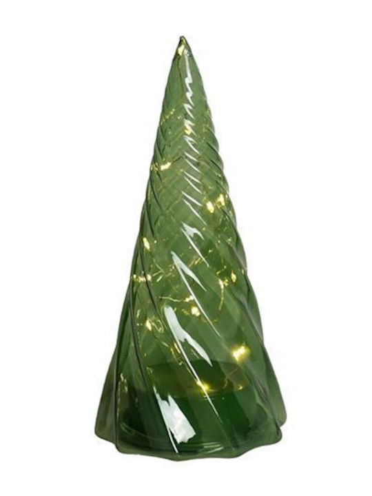 Weihnachtsdekorationen mit Bäumen Glas Grünes Mit LED-Lichtern Vilma Sirius 23cm