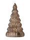 Arbore Decorativ De Crăciun Din Sticlă Cu Lumină LED Lucy Sirius 23.5cm