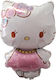 Baloane Hello Kitty Roz Holografice 28''