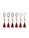 Tatu Moyo Handmade Hanging Lucky Charm Basin Wrench Gold 2026 16cm 6pcs (Various Colors)