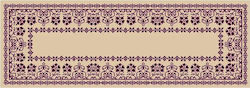 Stamped Embroidery Table Runner Flower Art 50cm X 130cm 1 Piece