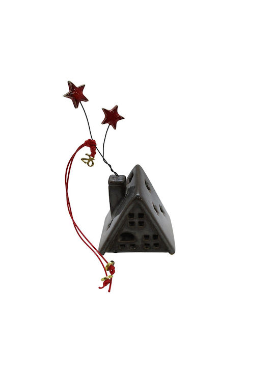 Rozos Ceramics Handgefertigt Tischplatte Glücksbringer Startseite Gray Keramik 7x15cm 1Stück