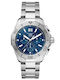 TAG Heuer Ανδρικό Ρολόι Μπαταρίας με Ασημί Μεταλλικό Μπρασελέ