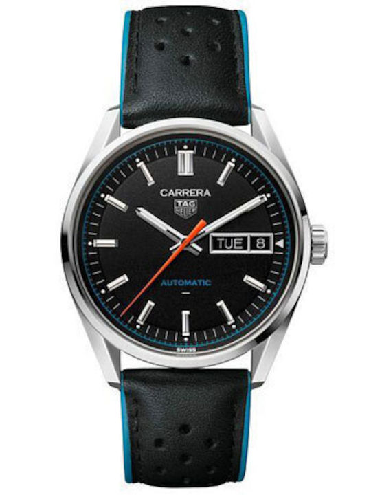 TAG Heuer TAG Heuer Carrera Ρολόι Αυτόματο με Δερμάτινο Λουράκι TAG Heuer TAG Heuer Carrera Ρολόι Αυτόματο με Δερμάτινο Λουράκι