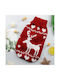 Weihnachtlicher Strickpullover Rentier Rot 30cm Länge Rücken 30cm
