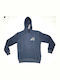 Sweatshirt with Hood Blue