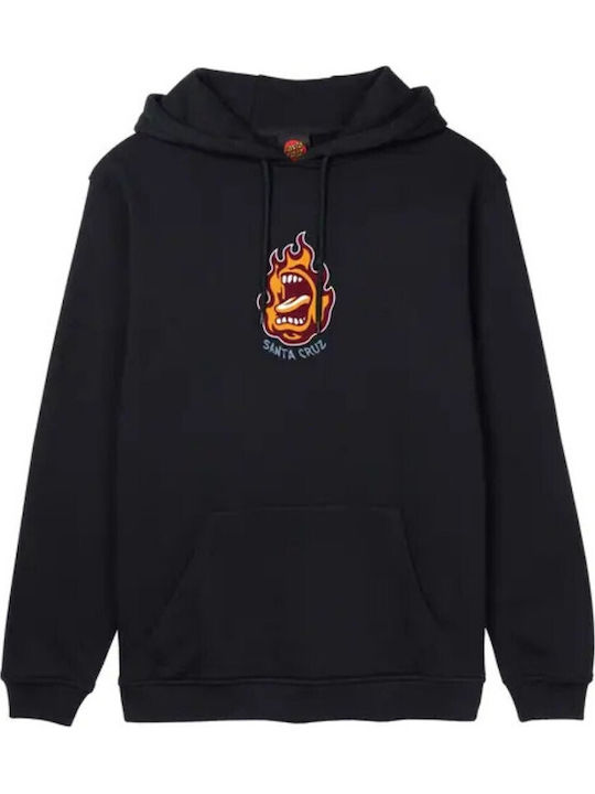 Screaming Sweatshirt with Hood Black