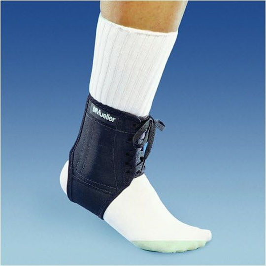 Mueller 209 Soccer Ankle Brace Black Επιστραγαλίδα Ποδοσφαίρου Δετή Μαύρη
