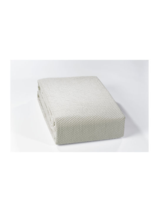 Down Town Home 355 Κουβέρτα Πικέ Μονή 170x240εκ. Beige