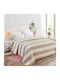 Lucktora Pop Κουβέρτα Fleece Υπέρδιπλη 220x240εκ. Γκρι Ανοιχτό