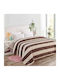 Lucktora Pop Fleece Blanket Double 220x240cm Dark Brown