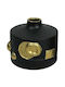 Marhome Vază Decorativă Ceramică Negru 15-50126 1buc
