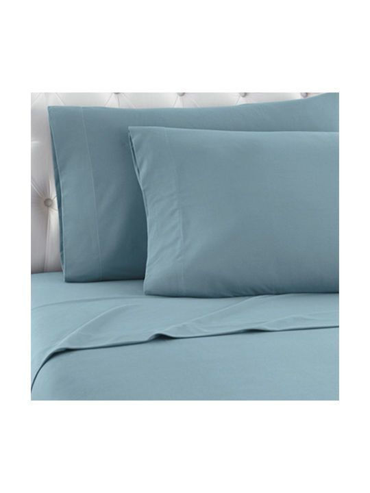 TnS Pillowcase Set with Envelope Cover Petrol 52x72cm.