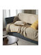 Gofis Home Vespera Ριχτάρι Πολυθρόνας Ζακάρ 148x180εκ. Gold 148/04