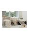 Liolios Home Tablecloth Linen Beige 128x128cm