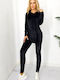 Set de Trening Catifea Negru