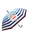 Paul Frank Windproof Automatic Umbrella with Walking Stick Transparent