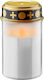 Led Grave Candle White