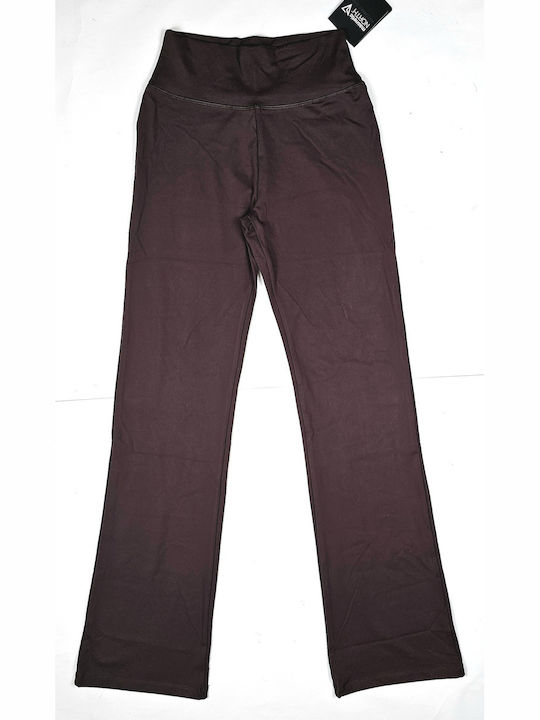 Jogginghose Ausgestellt Dark Maroon