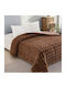 White Fabric Bettbezug mit Microfiber-Füllung Großes Doppelbett 220x240cm Calme Coffee