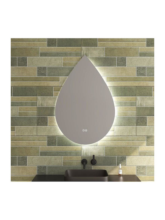 Inter Ceramic Καθρέπτης Μπάνιου Led Αφής 60x80cm