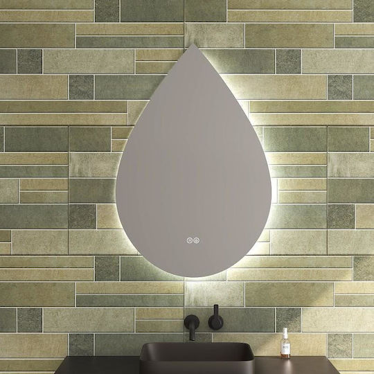 Inter Ceramic Καθρέπτης Μπάνιου Led Αφής 60x80cm