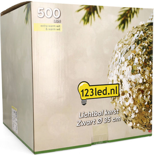 Χριστουγεννιάτικη Λάμπα 123led Extra Warm & Warm White 500 Leds 35cm Black