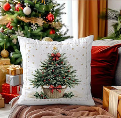 By Queen Limited Festive Edition Μαξιλαροθήκη Tree Κόκκινες Μπάλες Χρυσό Αστέρι 45x45εκ By Queen Limited Festive Edition Μαξιλαροθήκη Tree Κόκκινες Μπάλες Χρυσό Αστέρι 45x45εκ