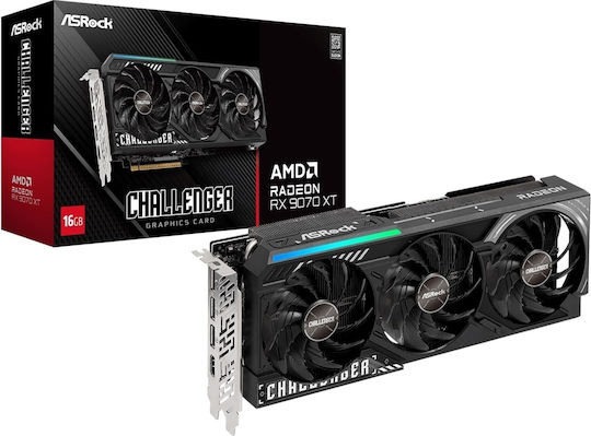 ASRock Radeon RX 9070 XT 16GB GDDR6 Challenger Placă Grafică