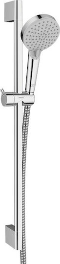 Hansgrohe Вертикален душ с телефон и спирала и прекъсвач на потока