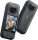 Insta360 X4 Air Action Camera 8K 360° Capture Underwater Standard Bundle with Touch Screen 2.5" and Wi-Fi Black