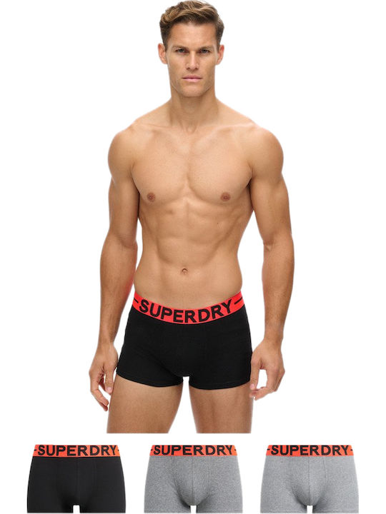 Superdry Ανδρικά Μποξεράκια Πολύχρωμα 3Pack