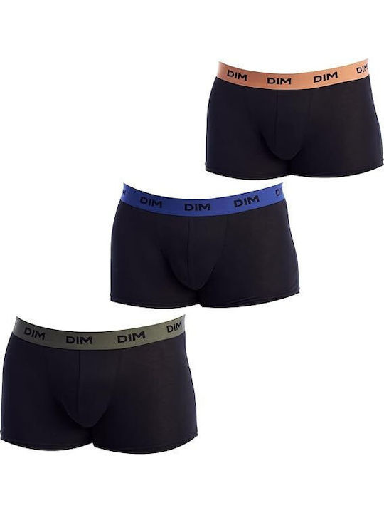 Dim Ανδρικά Μποξεράκια Purple, Chaki, Salmon 3Pack