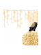 500 Lights LED 22.5m. Warm White type Rain 1pcs