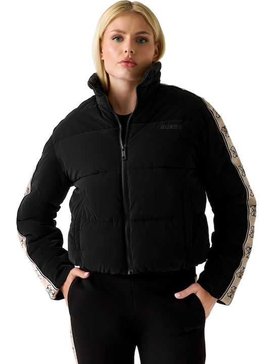 Guess Lang Damen Puffer Jacke Blau